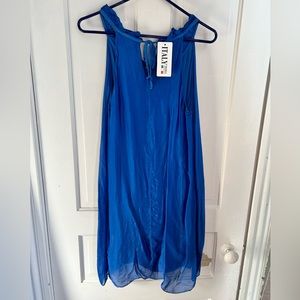 Mode Made In Italy Royal Blue Sleeveless Dress - Lined - Medium - NWT - Flowing